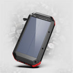 ES983S Solar Power Bank 30000mAh Portable Charger 18W Fast Charging Wireless Charger with Flashlight