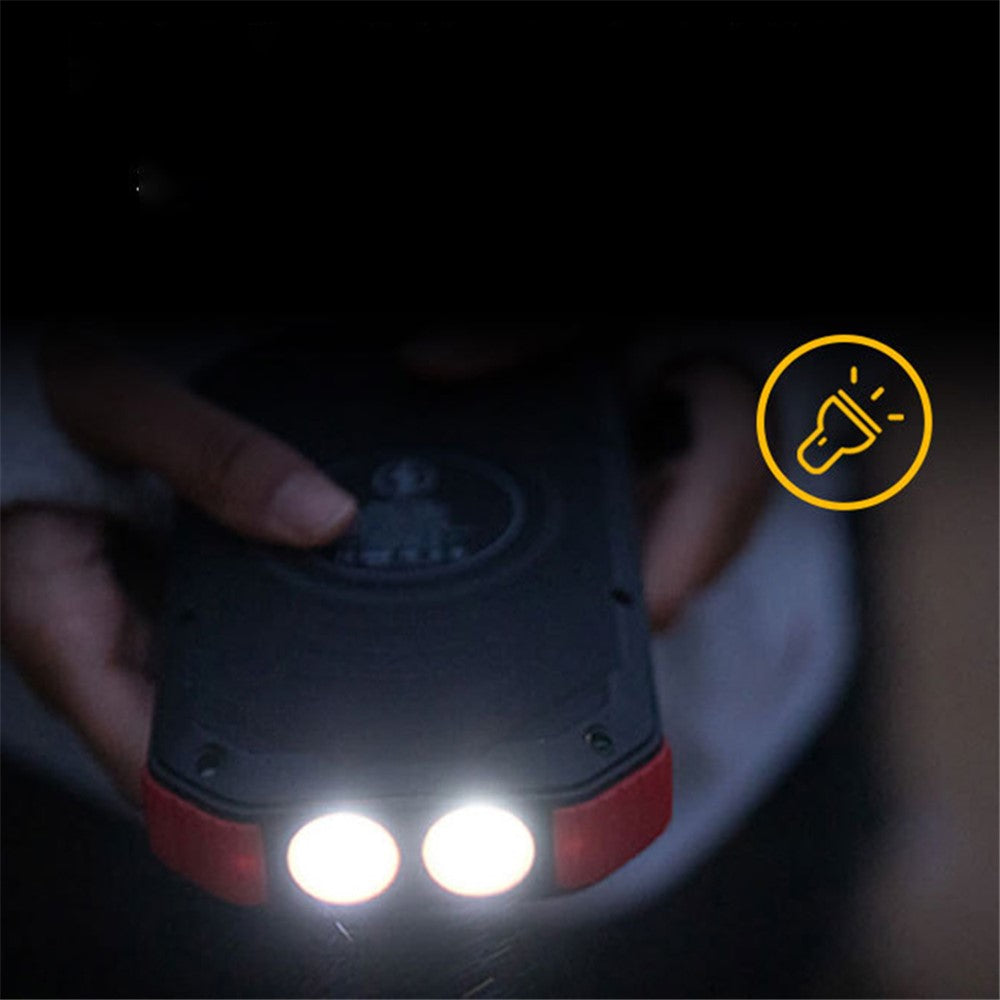 ES983S Solar Power Bank 30000mAh Portable Charger 18W Fast Charging Wireless Charger with Flashlight