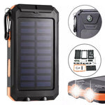 10000mAh Solar Power Bank Portable Phone Charger External Battery Pack (A-Grade Battery Cell)