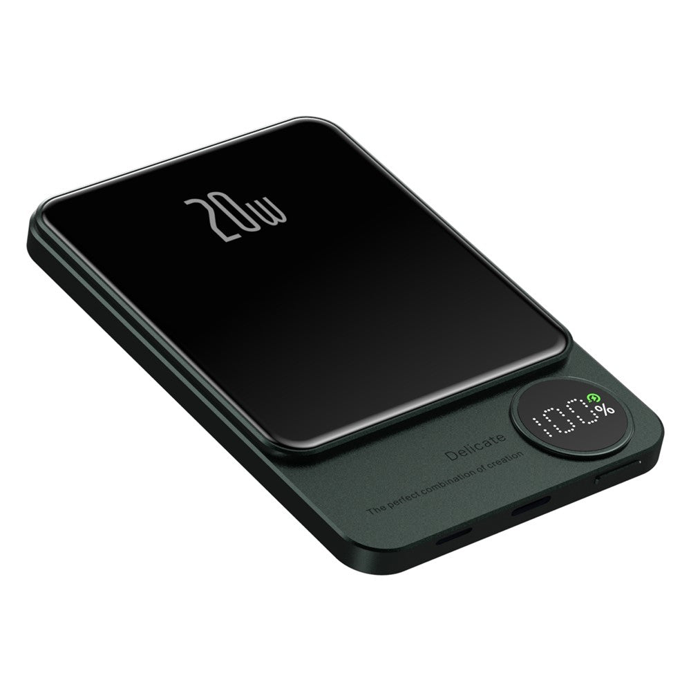Q9 PD 20W 10000mAh Powerbank Bärbar 15W Magnetisk Trådlös Laddare Kompatibel med MagSafe