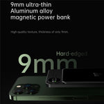 Q9 PD 20W 10000mAh Powerbank Bärbar 15W Magnetisk Trådlös Laddare Kompatibel med MagSafe