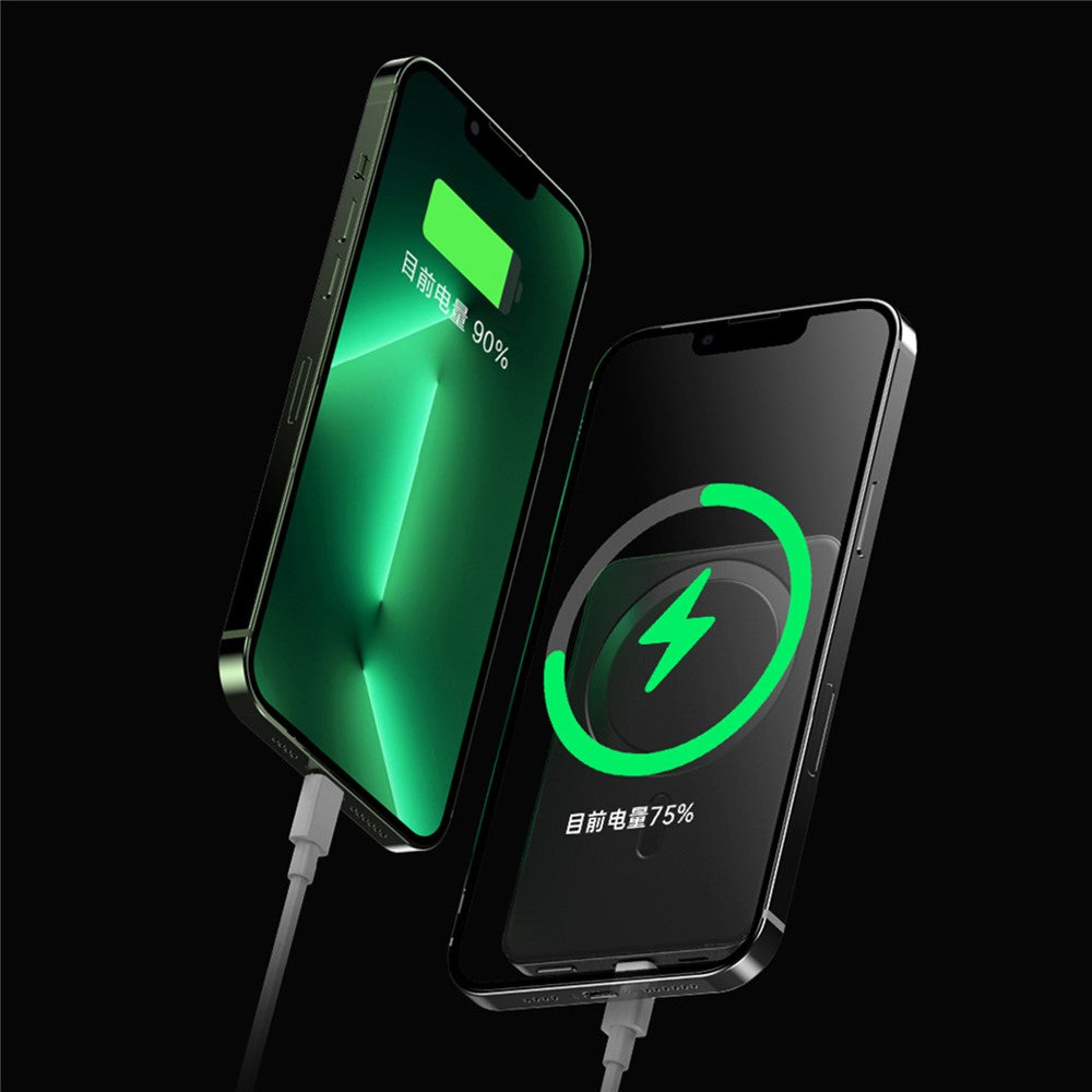 Q9 PD 20W 10000mAh Powerbank Bärbar 15W Magnetisk Trådlös Laddare Kompatibel med MagSafe