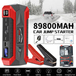 ABS Car Jump Starter 12V 89800mAh Car Emergency Starter 4 USB Power Supply with Light for Gas / Diesel Engine Vehicles
