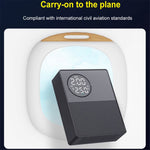 6000mAh 35C Car Jump Starter Air Inflator Power Bank Emergency Battery Charger with Light, Standard Battery Clip Cable