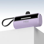 CYKE X3 5000mAh Capsule Shape Power Bank 8Pin Plug Phone External Battery with Built-in Type-C / USB Cable