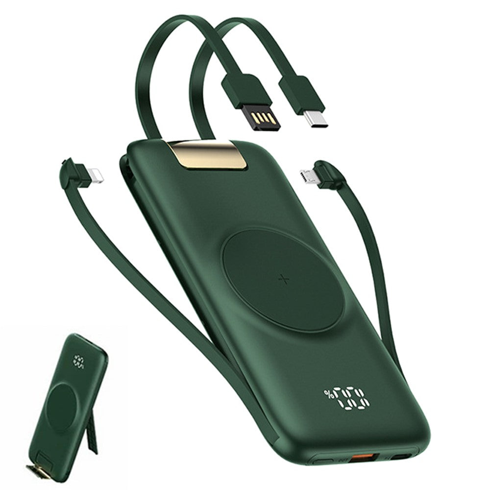CYKE P2 20000mAh Power Bank with Charging Cable Portable Phone Charger with Stand