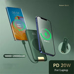 CYKE P2 20000mAh Power Bank with Charging Cable Portable Phone Charger with Stand