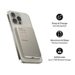 MOMAX Q.MAG X Magnetisk Trådlös Laddare i Metall 5000mAh Mobilmobil Powerbank