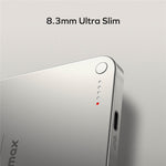 MOMAX Q.MAG X Magnetisk Trådlös Laddare i Metall 5000mAh Mobilmobil Powerbank
