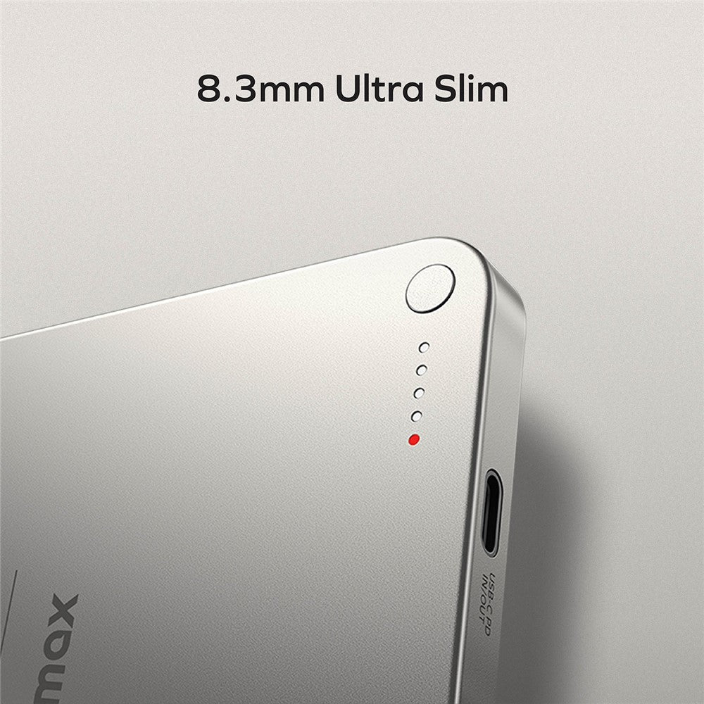 MOMAX Q.MAG X Magnetisk Trådlös Laddare i Metall 5000mAh Mobilmobil Powerbank