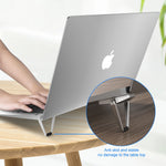 PTAZ40 Shield Shape Foldable Laptop Stand Desk Laptop Riser for MacBook Air Pro HP Lenovo