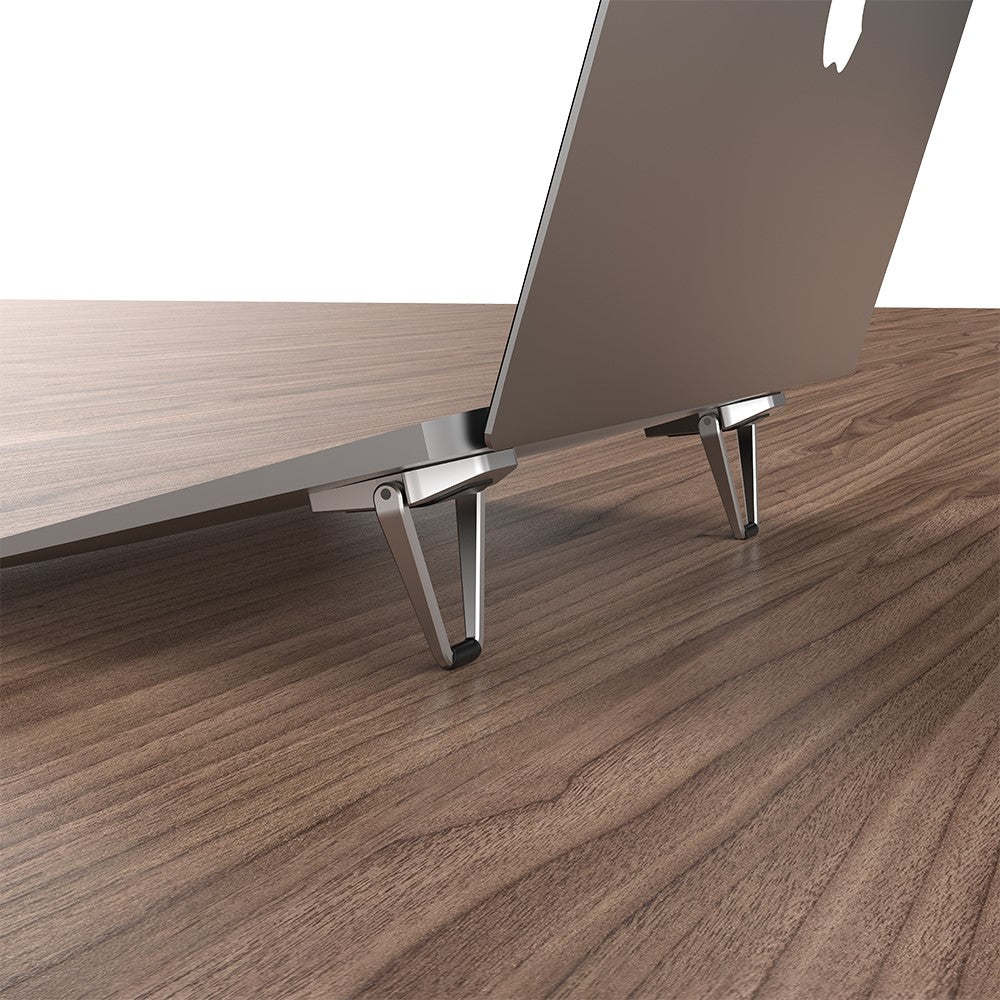 PTAZ40 Shield Shape Foldable Laptop Stand Desk Laptop Riser for MacBook Air Pro HP Lenovo