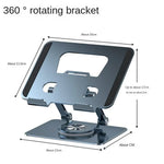 YY-J18 Heat Dissipation Hollow Tablet Stand 360 Degree Rotatable Foldable Phone Bracket