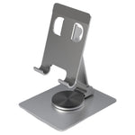 YY-022 Desktop Phone Tablet Holder Stand 360-Degree Rotatable Aluminum Alloy Bracket