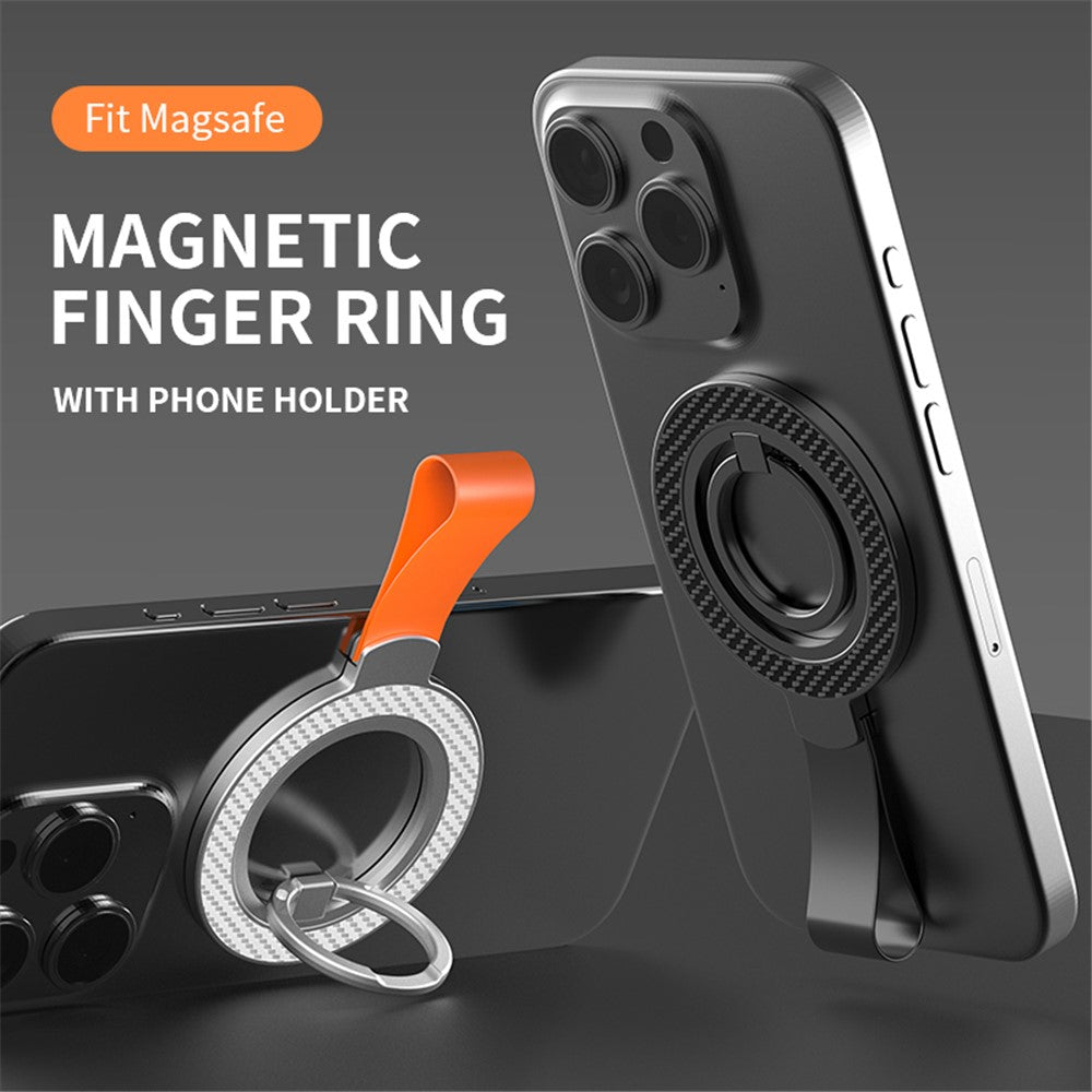 Magnetic Phone Ring Holder Cell Phone Finger Grip Strap Kickstand