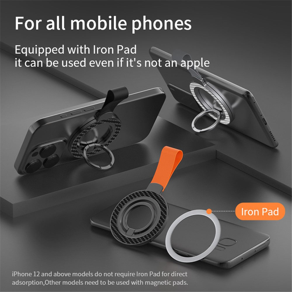 Magnetic Phone Ring Holder Cell Phone Finger Grip Strap Kickstand