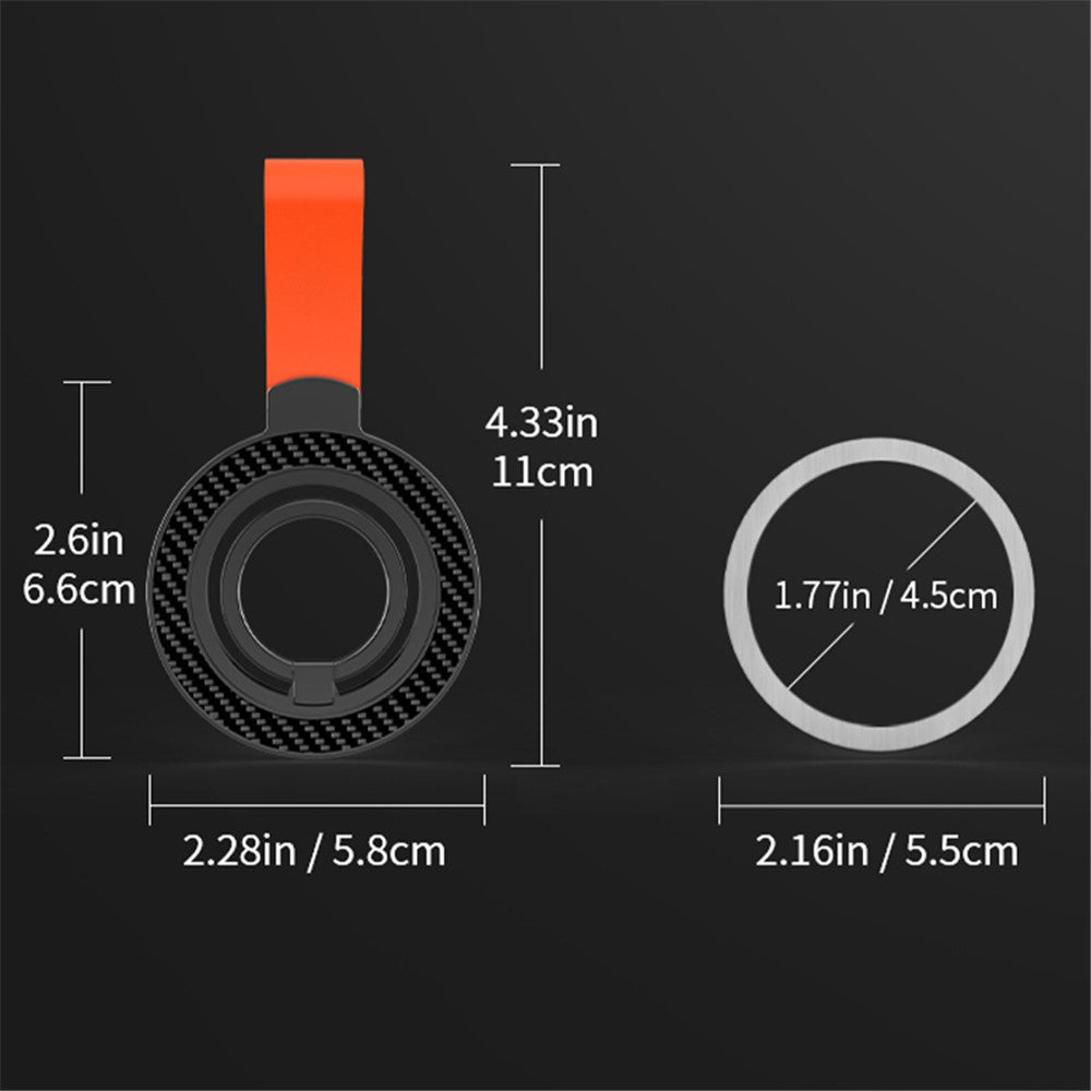 Magnetic Phone Ring Holder Cell Phone Finger Grip Strap Kickstand