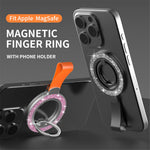 Magnetic Phone Ring Holder Glittery Finger Grip Phone Back Kickstand