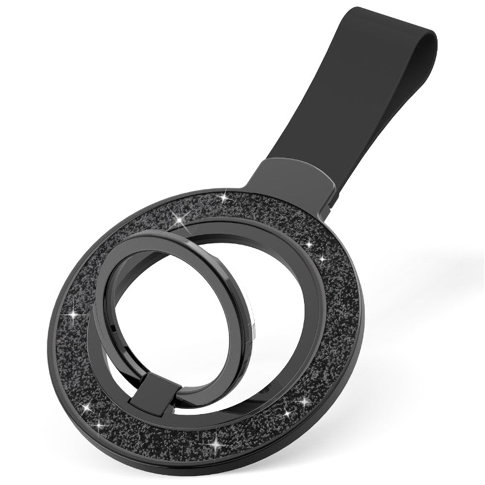 Magnetic Phone Ring Holder Glittery Finger Grip Phone Back Kickstand