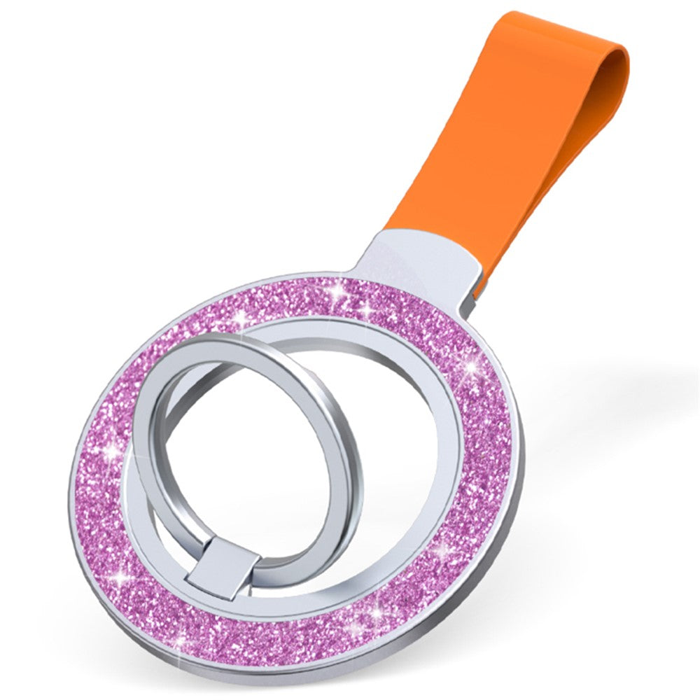 Magnetic Phone Ring Holder Glittery Finger Grip Phone Back Kickstand
