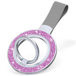 Magnetic Phone Ring Holder Glittery Finger Grip Phone Back Kickstand