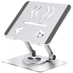 P2042 Foldable Tablet Stand Holder Alloy Steel 7-12 inch Tablet PC Desktop Mount for Hands-Free Use