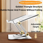 P2042 Foldable Tablet Stand Holder Alloy Steel 7-12 inch Tablet PC Desktop Mount for Hands-Free Use