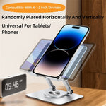 P2042 Foldable Tablet Stand Holder Alloy Steel 7-12 inch Tablet PC Desktop Mount for Hands-Free Use