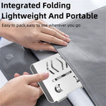 P2042 Foldable Tablet Stand Holder Alloy Steel 7-12 inch Tablet PC Desktop Mount for Hands-Free Use