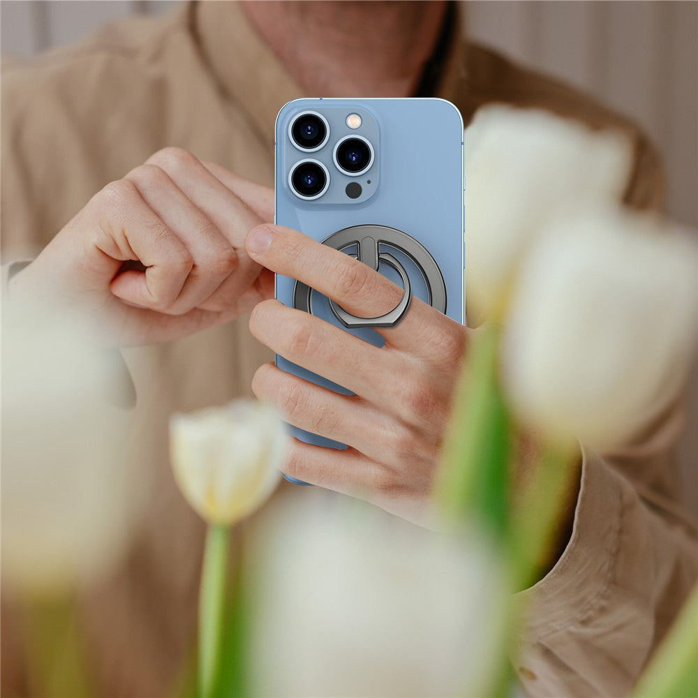 AHASTYLE WG82 Magnetic Phone Grip Zinc Alloy Phone Ring Holder Kickstand