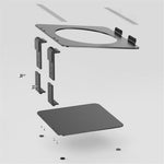 JIUSHARK 17-inch Notebook Desktop Heat Dissipation Stand Aluminum Alloy Laptop Heighten Bracket