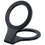 D59 Magnetic Phone Back Dual Ring Holder Aluminum Alloy Support Kickstand Finger Ring Grip