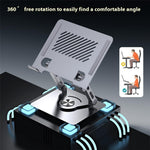 X3 360 Degree Rotating Folding Tablet Holder Heat Dissipation Desktop Phone Bracket