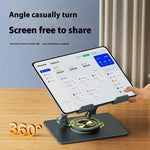 XWJ-2078 360 Degree Rotating Tablet Stand Folding Desktop Bracket with Adjustable Height