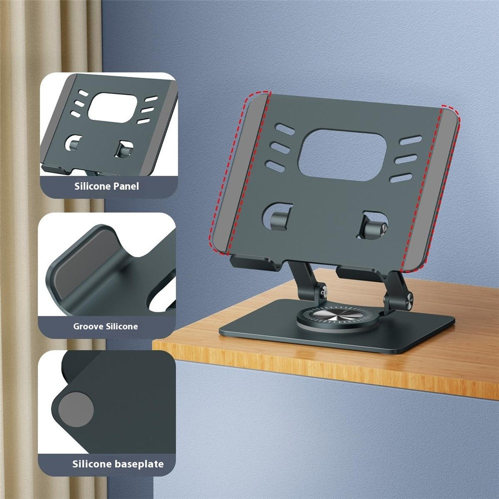 XWJ-2078 360 Degree Rotating Tablet Stand Folding Desktop Bracket with Adjustable Height