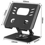 XWJ-2078 360 Degree Rotating Tablet Stand Folding Desktop Bracket with Adjustable Height