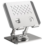 XWJ-2081 Rhombus Hollow-Out Desktop Stand with 360 Degree Rotating Base for Phones / Tablets