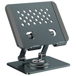 XWJ-2081 Rhombus Hollow-Out Desktop Stand with 360 Degree Rotating Base for Phones / Tablets