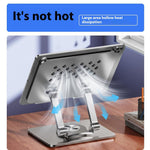 XWJ-2081 Rhombus Hollow-Out Desktop Stand with 360 Degree Rotating Base for Phones / Tablets