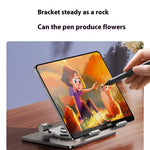 XWJ-2081 Rhombus Hollow-Out Desktop Stand with 360 Degree Rotating Base for Phones / Tablets