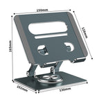 XWJ-2079 Hollow-Out Desktop Stand with 360 Degree Rotating Base for Phones  /  Tablets