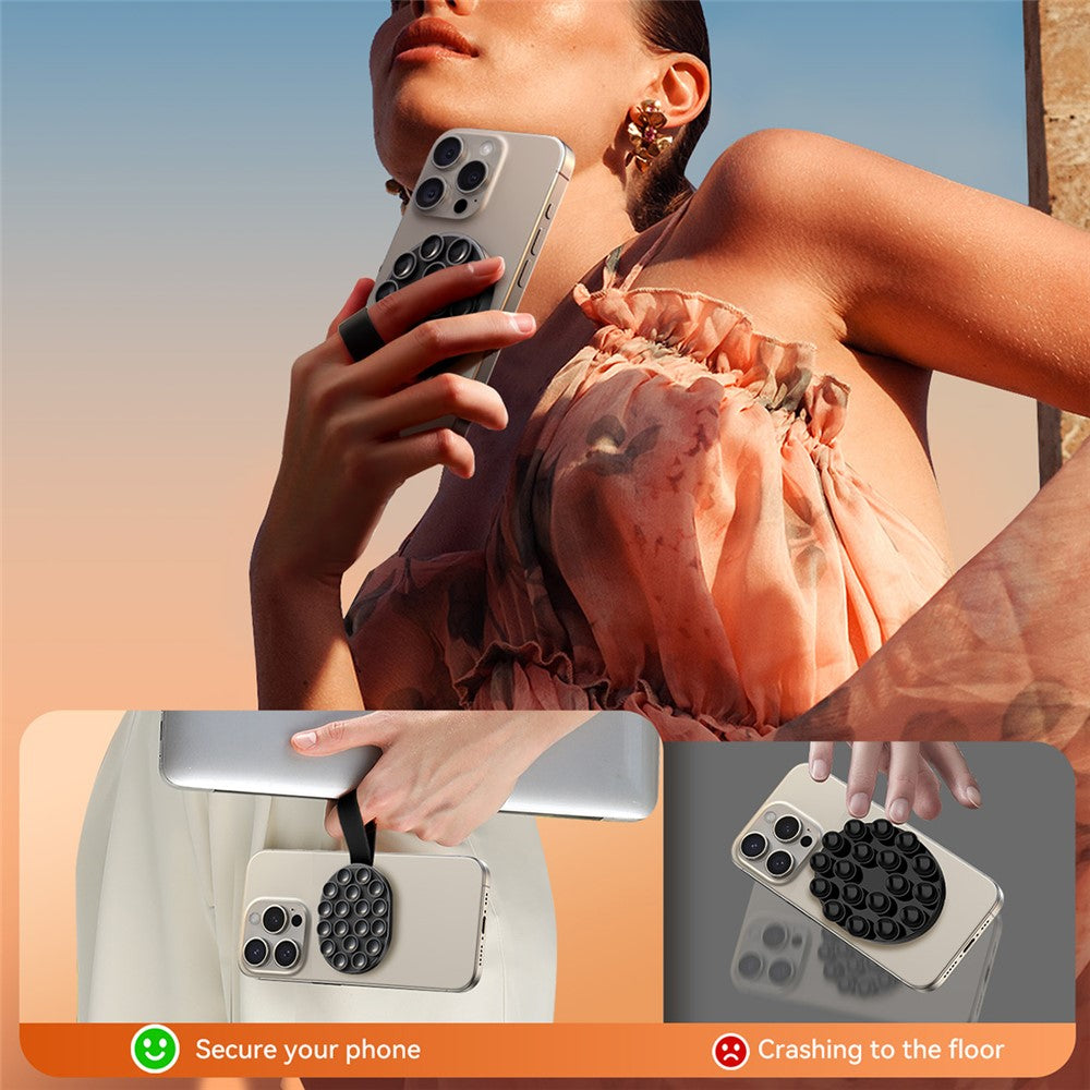 JOYROOM JR-ZS393-S Magnetic Suction Cup Phone Mount Silicone Phone Grip Holder