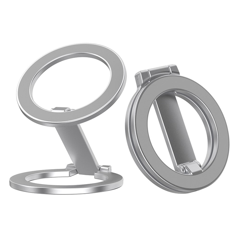 Alloy Folding Phone Holder Magnetic Car Desktop Phone Bracket With Iron Pad