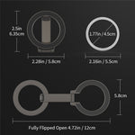 Alloy Folding Phone Holder Magnetic Car Desktop Phone Bracket With Iron Pad