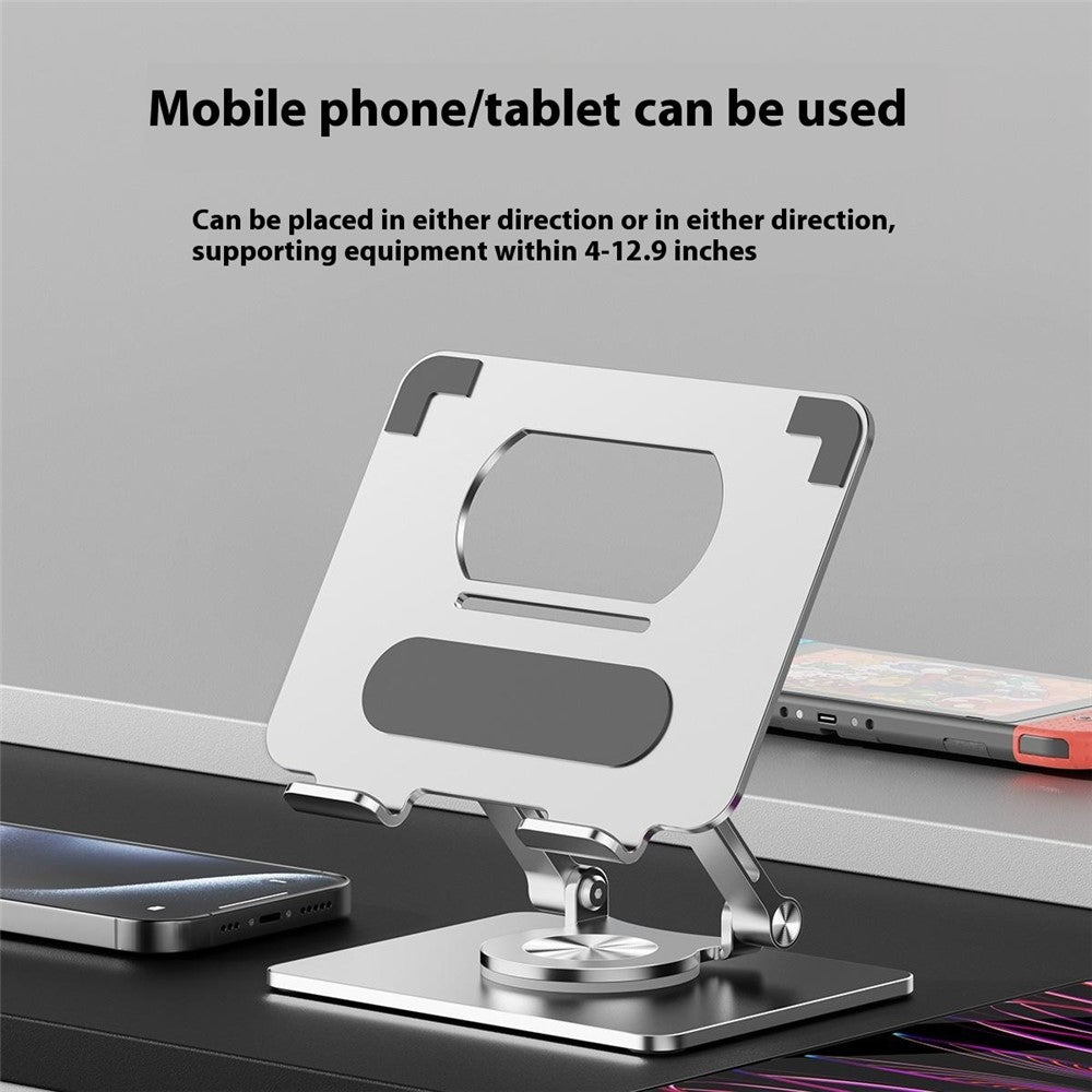 P2069 360 Degree Rotating Desktop Stand for Mobile Phone Tablet Heat Dissipation Aluminum Alloy Bracket