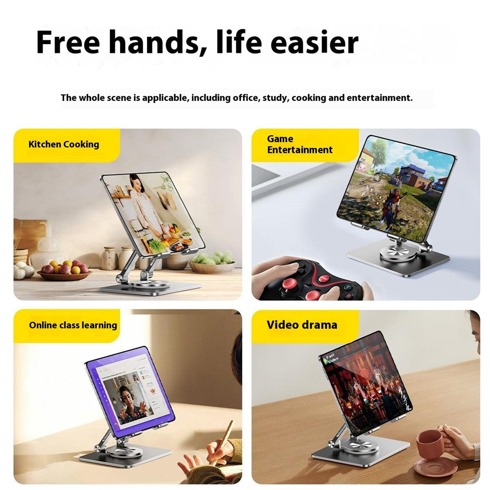 P2069 360 Degree Rotating Desktop Stand for Mobile Phone Tablet Heat Dissipation Aluminum Alloy Bracket