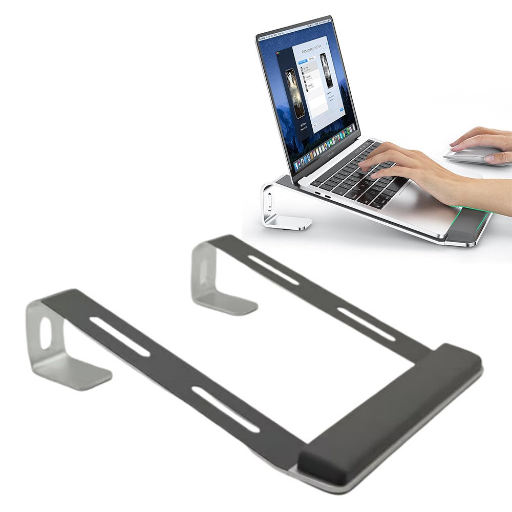 M8 Löstagbar Ställbar Bärbar Dator Ställ med Aluminiumlegering och Silikon handledsstöd