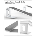 M8 Löstagbar Ställbar Bärbar Dator Ställ med Aluminiumlegering och Silikon handledsstöd