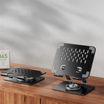 P2083 Heat Dissipation Alloy Steel 360 Degree Rotating Desktop Stand for Mobile Phone Tablet