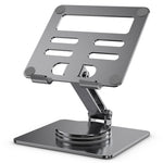 MT131 Skrivebordsholder Kølende aluminiumslegering 360° drejeligt sammenklappeligt stativ